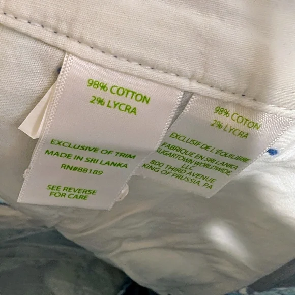 Lilly Pulitzer / Blue & White Elephant Deep Indigo Joy Ride Jayne 7” Shorts - Picture 6 of 6